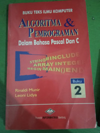 ALGORITMA & PEMROGRAMAN DALAM BAHASA PASCAL DAN C